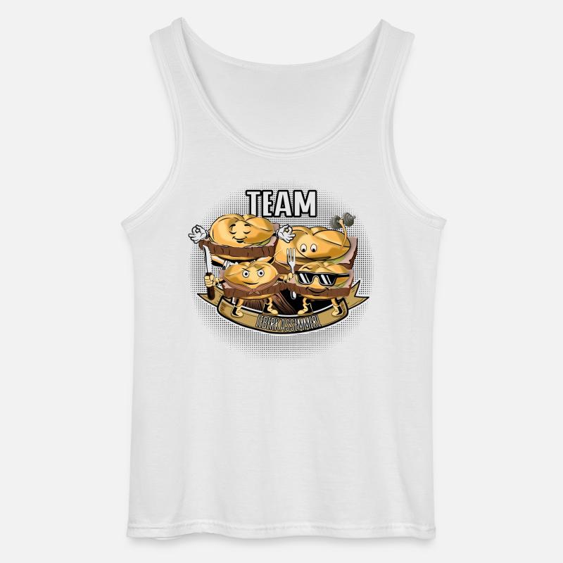 Team Leberkassemmel – Snack Squad! - Gildan Männer Tank Top - Weiß