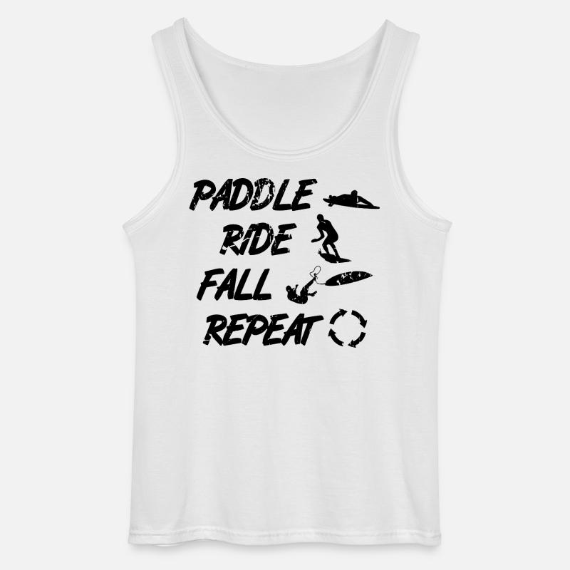 Surftrainer Spruch - Gildan Männer Tank Top - Weiß