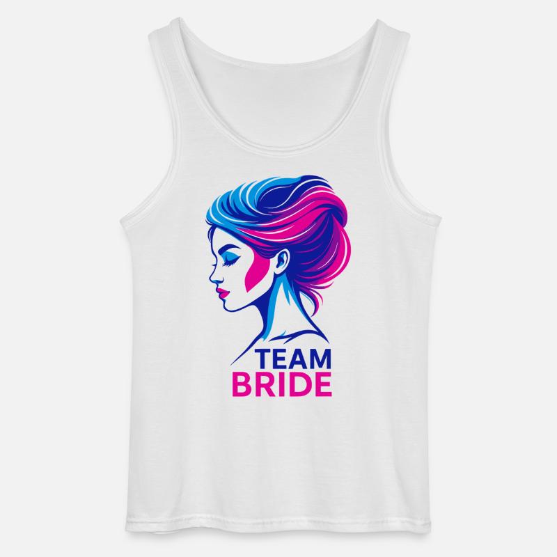 Team Bride - Gildan Männer Tank Top - Weiß