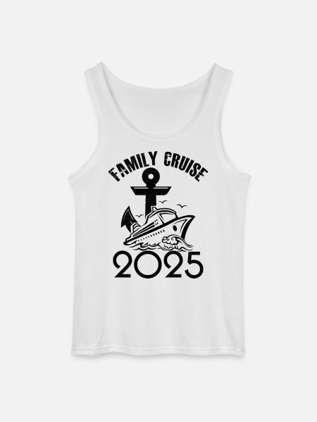 Family cruise 2025 - Gildan Men’s Tank Top - white