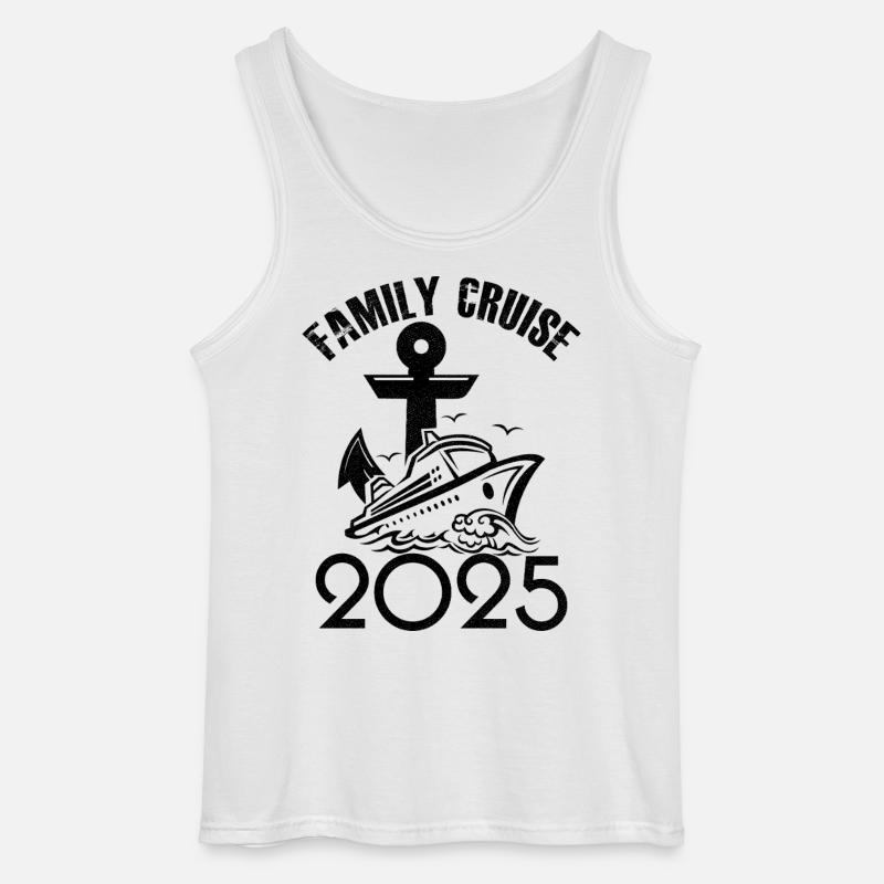 Familienkreuzfahrt 2025 - Gildan Männer Tank Top - Weiß