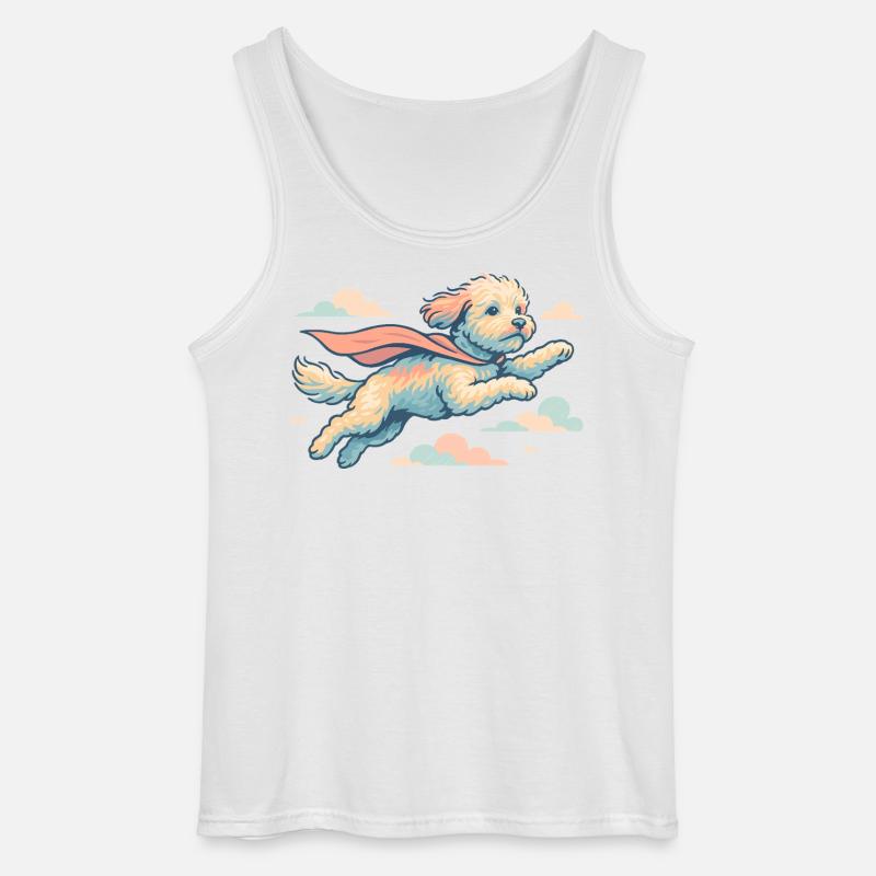 Super Hund Havapoo Cape Umhang Geschenk - Gildan Männer Tank Top - Weiß