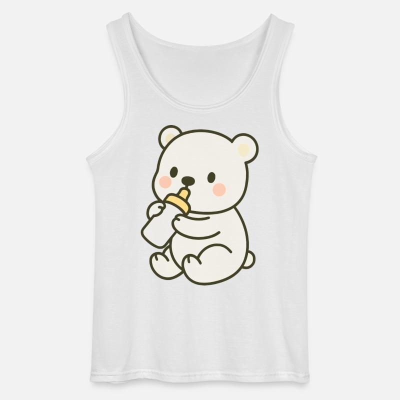Milchzeit im Eis - Gildan Männer Tank Top - Weiß