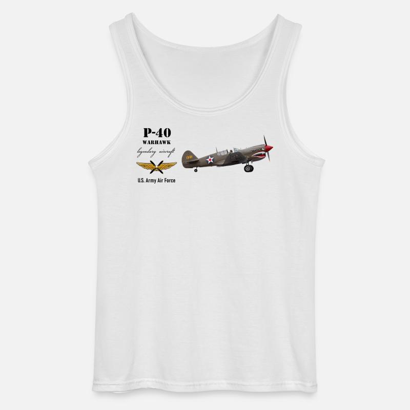 P-40 Warhawk - Gildan Männer Tank Top - Weiß