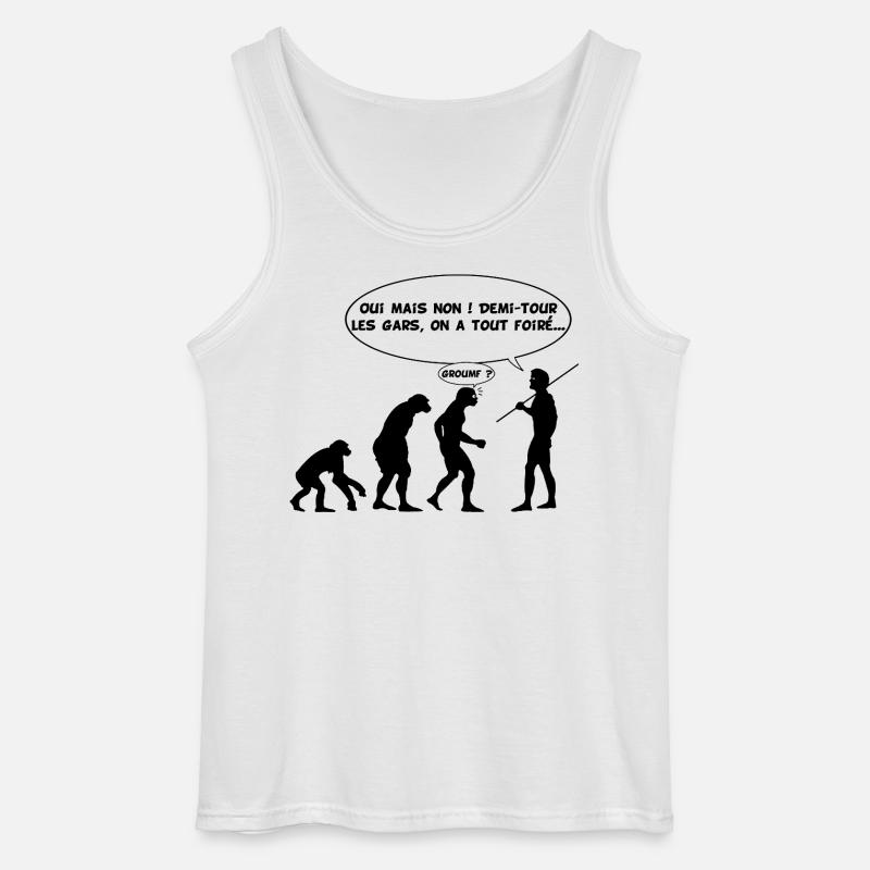 Evolution error (black) - Gildan Men’s Tank Top - white
