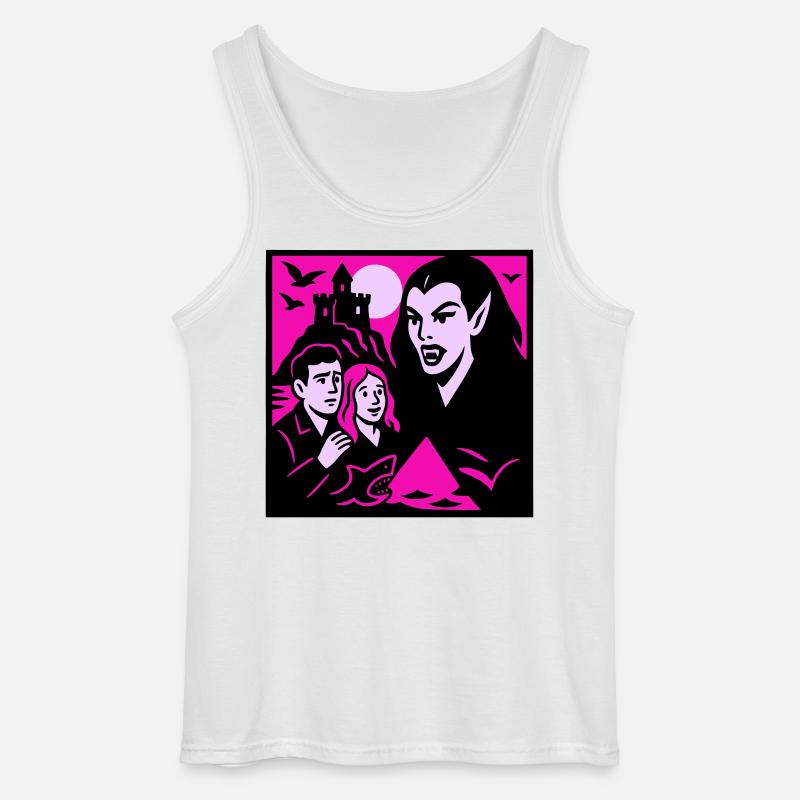 Vampire Countess - Gildan Men’s Tank Top - white