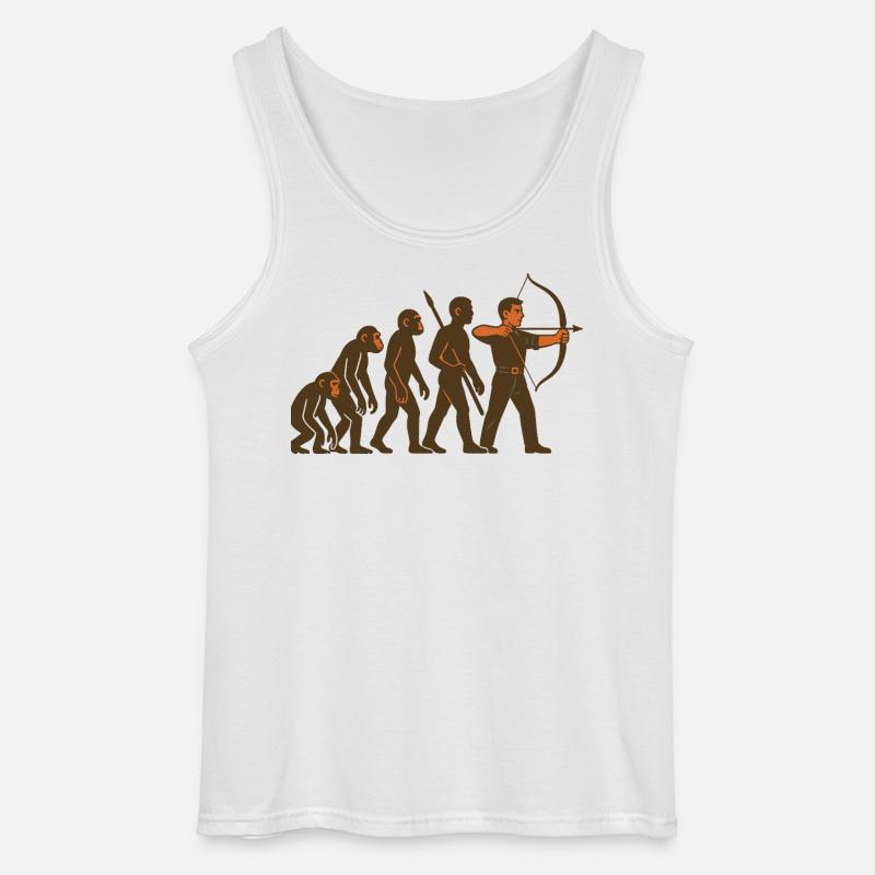 Archery Evolution Archer Bow Target - Gildan Men’s Tank Top - white