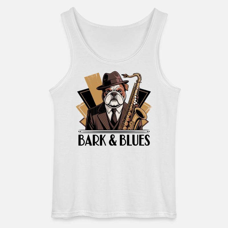 Bark und Blues - Gildan Männer Tank Top - Weiß