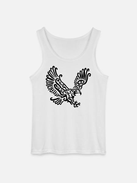 Black Eagle - Gildan Men’s Tank Top - white