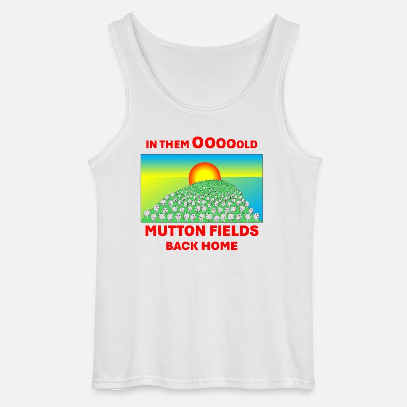 Mutton Fields - Gildan Men’s Tank Top - white