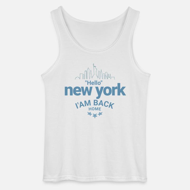 New York Back Home Design - Gildan Männer Tank Top - Weiß