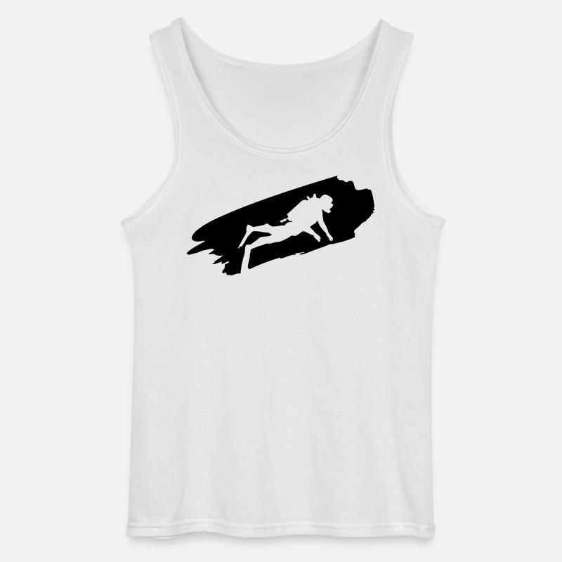 Taucher - Tauchen - Tauch Geschenke - Gildan Männer Tank Top - Weiß