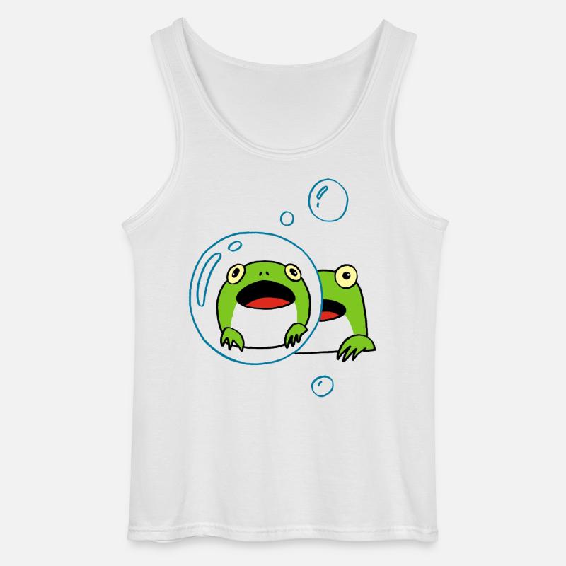 Frog manga - Gildan Men’s Tank Top - white
