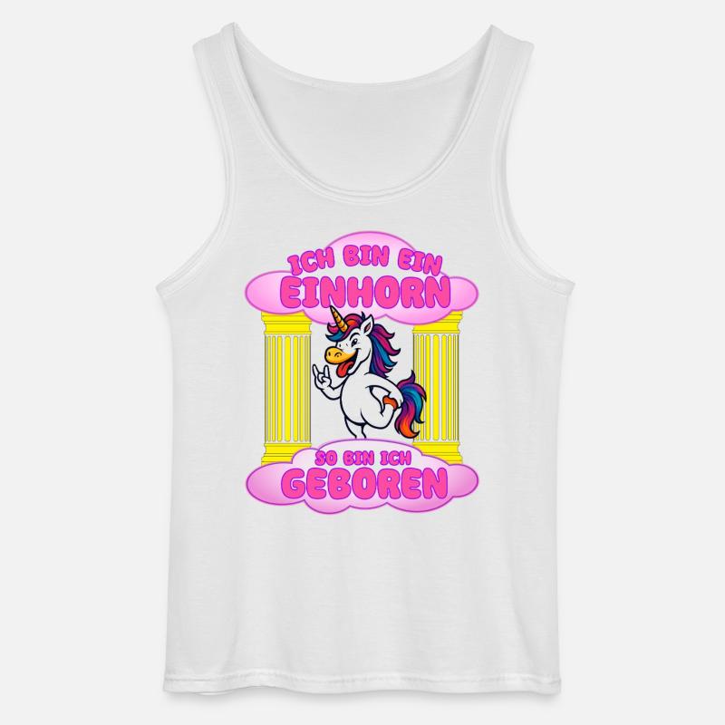 Ich bin Einhorn Geburt - Gildan Männer Tank Top - Weiß