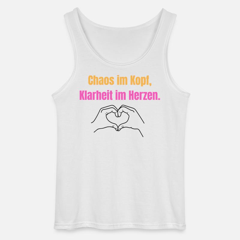 Chaos Statement ADHS und Autismus - Gildan Männer Tank Top - Weiß