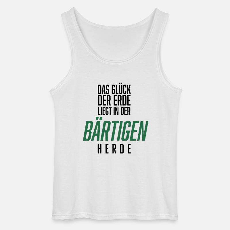 Bart, Bartträger, Lustiger Spruch, Bärtige Herde - Gildan Männer Tank Top - Weiß