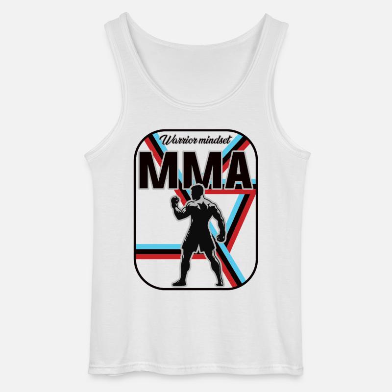 MMA Design – Warrior Mindset - Gildan Männer Tank Top - Weiß