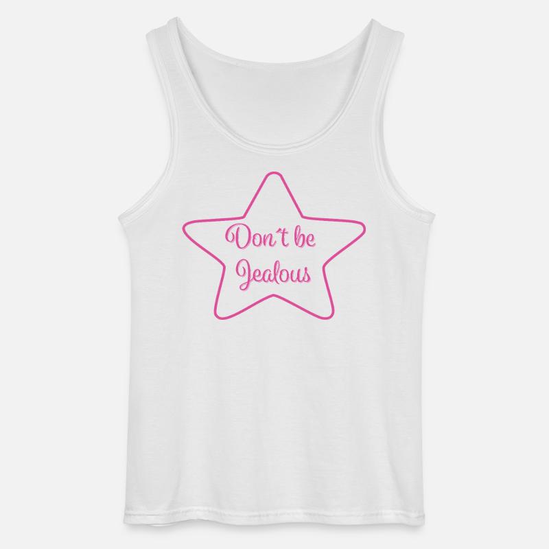 Don´t be Jealous  - Gildan Männer Tank Top - Weiß
