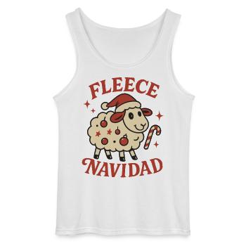 Lustiges Weihnachtsgeschenk Fleece Navidad - Gildan Männer Tank Top - Weiß - Vorne - AI Model Male 185 dark (185cm)