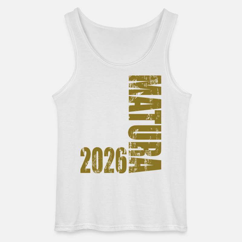 Matura 2026 - Gildan tanktop til mænd - hvid