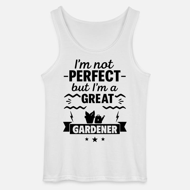 Nicht perfekt aber ein super Gärtner - Gildan Männer Tank Top - Weiß