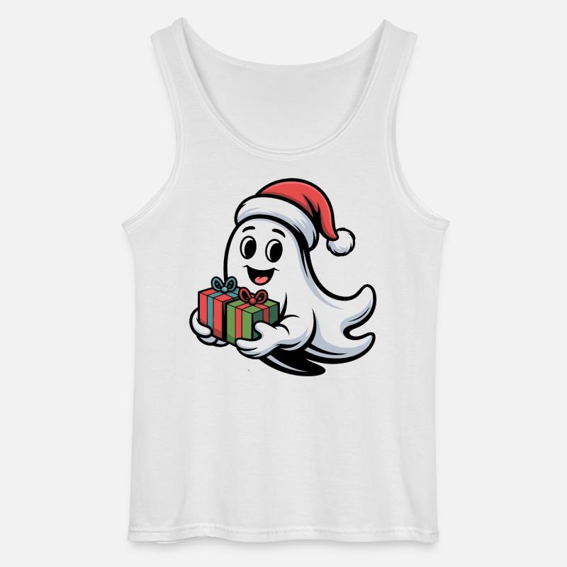 Weihnachtsgeist mit Geschenken - Gildan Männer Tank Top - Weiß