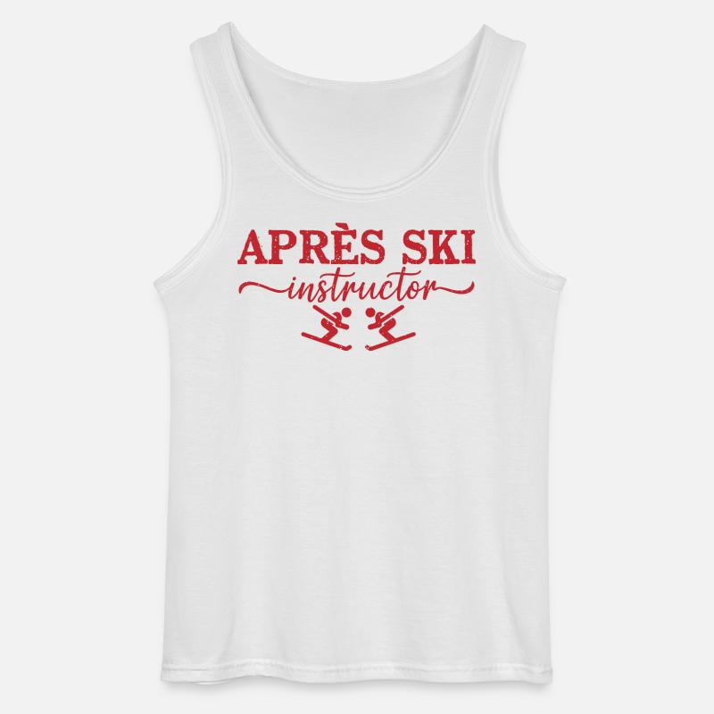 Après Ski Instructor Skilehrer - Gildan Männer Tank Top - Weiß