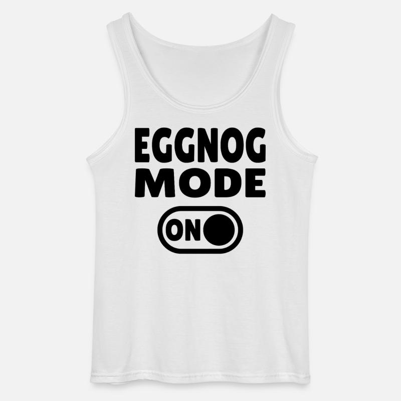 Eggnog Mode ON - lustiger Weihnachtsspruch - Gildan Männer Tank Top - Weiß