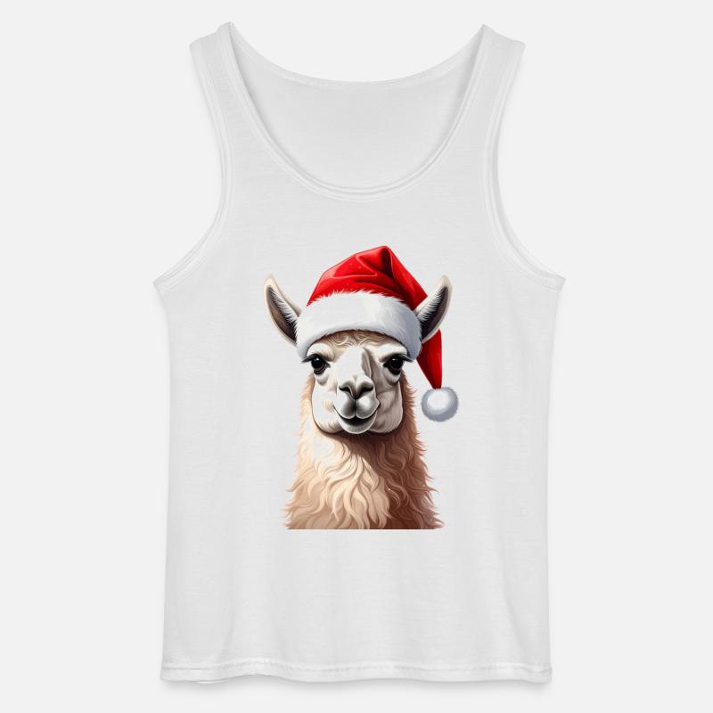 Lama oder Alpaka zu Weihnachten - Gildan Männer Tank Top - Weiß