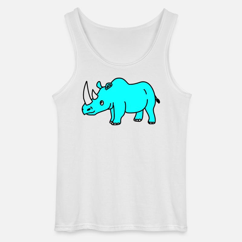 NASHORNiiiiiiiiii - Gildan Männer Tank Top - Weiß
