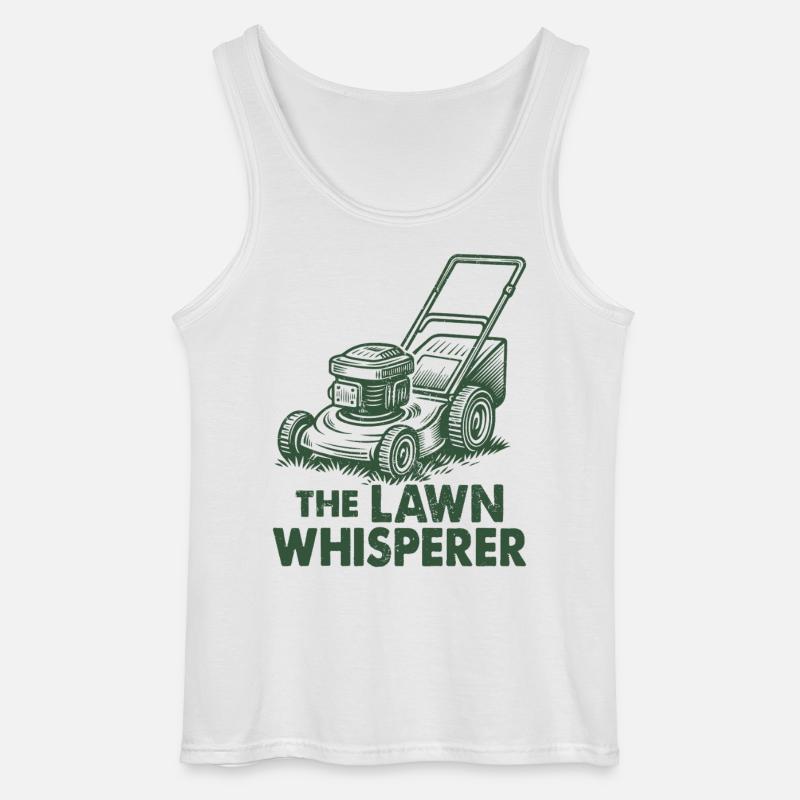 The Lawn Whisperer - Gildan Männer Tank Top - Weiß