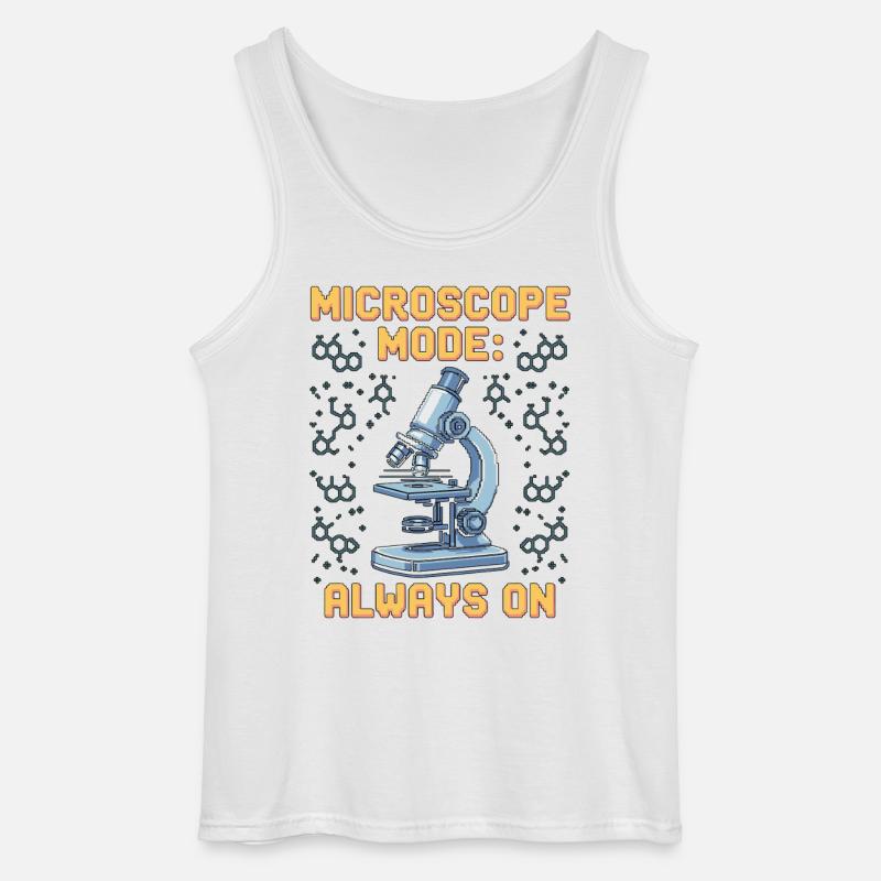 Lab Technician Microscope Mode Always Clinical Lab - Gildan Männer Tank Top - Weiß