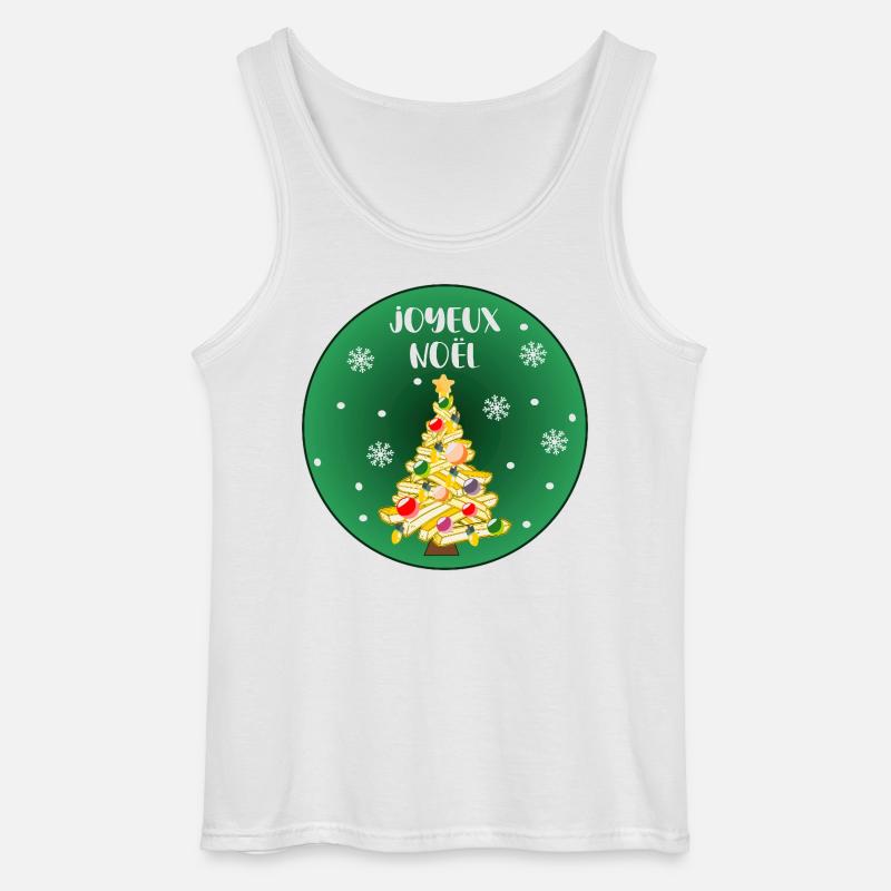 Frohe Weihnachtskartoffeln - Gildan Männer Tank Top - Weiß