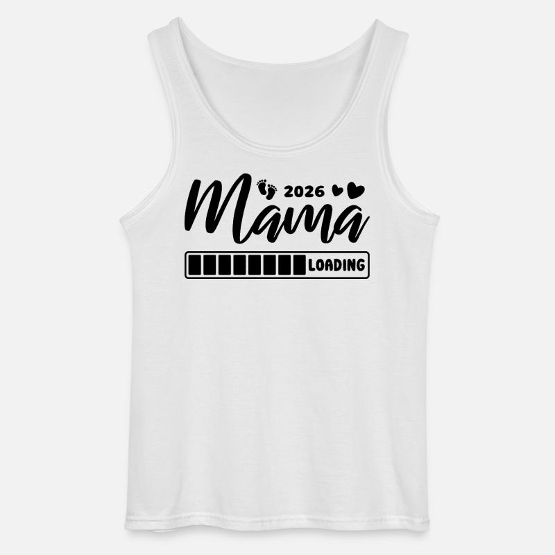 Mama 2026 loading - Schwangerschaft - Geschenk - Gildan Männer Tank Top - Weiß
