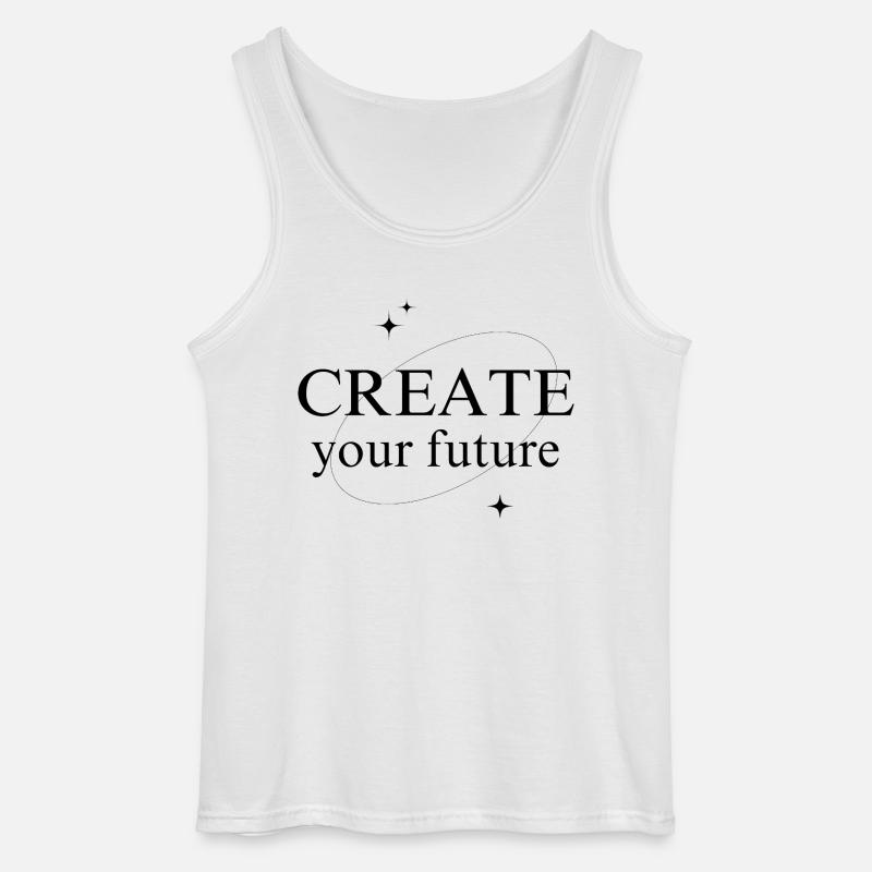 Create Your Future - Gildan Männer Tank Top - Weiß