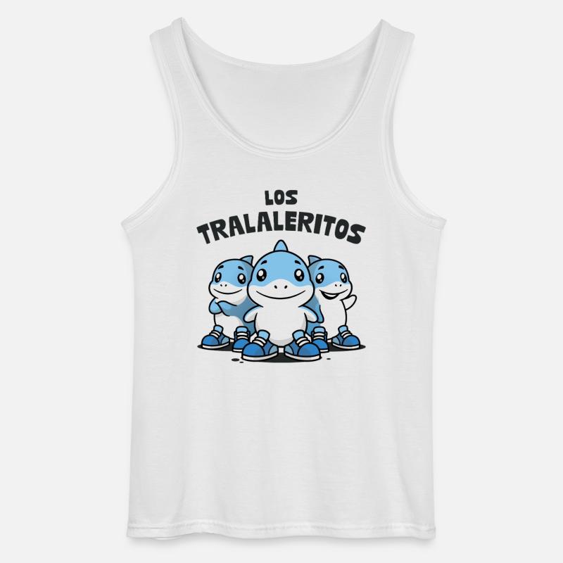 Los Tralaleritos Italian Brainrot - Canotta da uomo Gildan - bianco