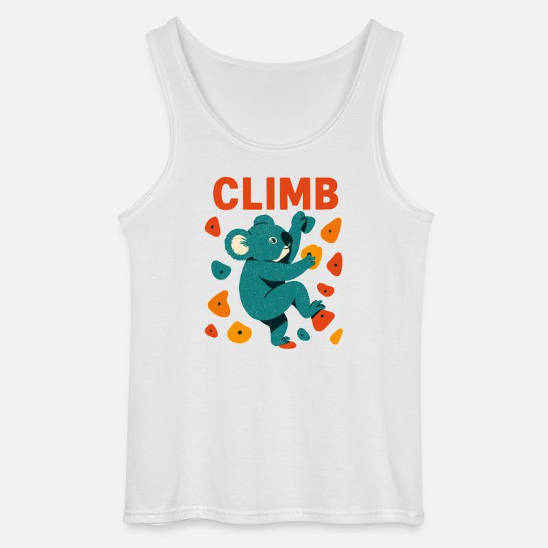 Bouldern Koala Koalabär Aufstieg Klettern Geschenk - Gildan Männer Tank Top - Weiß