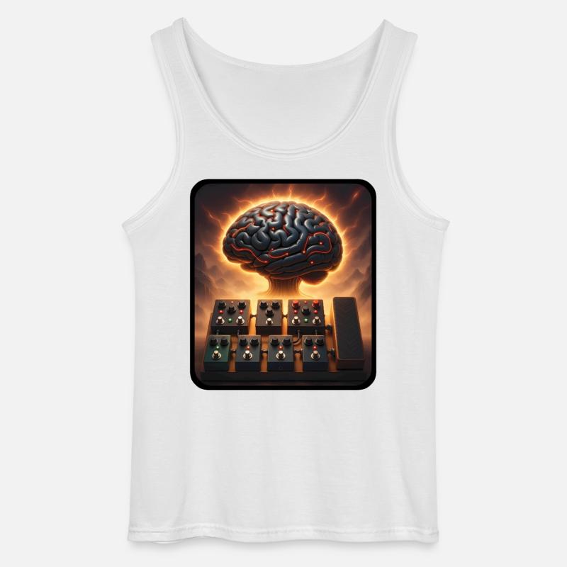 ATOMIC PEDALBOARD – Klang & Bild - Gildan Männer Tank Top - Weiß
