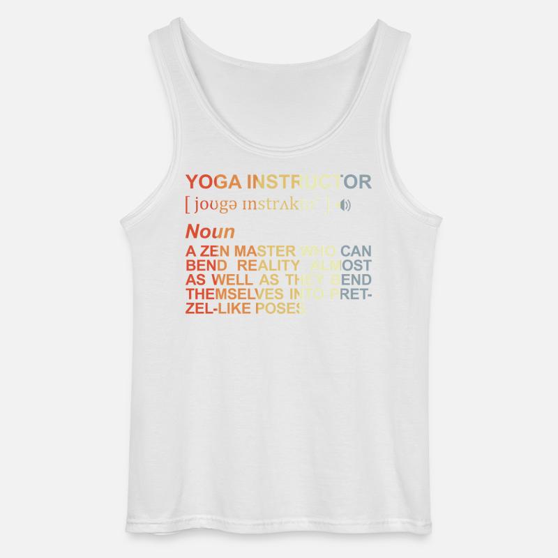 Yogalehrer Begriff - Gildan Männer Tank Top - Weiß