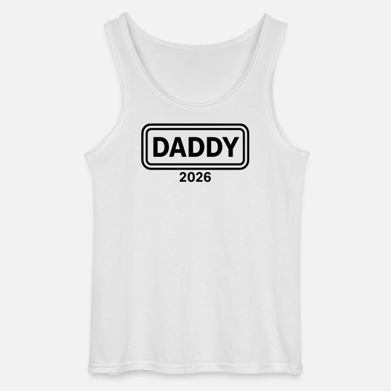 DADDY 2026 Stolzer werdender Vater - Gildan Männer Tank Top - Weiß