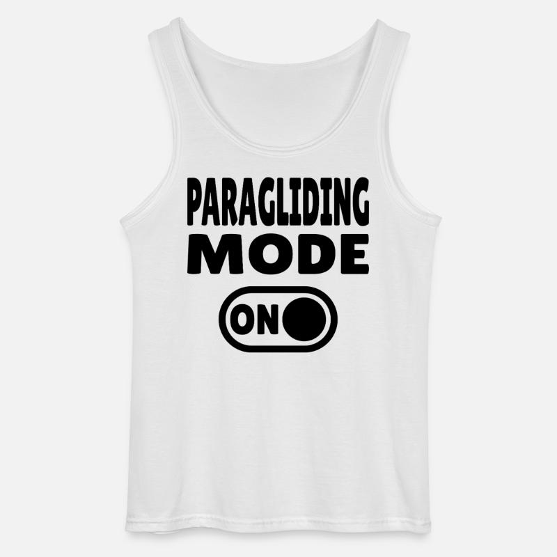 Paragliding Mode ON – Gleitschirmfreiheit - Gildan Männer Tank Top - Weiß