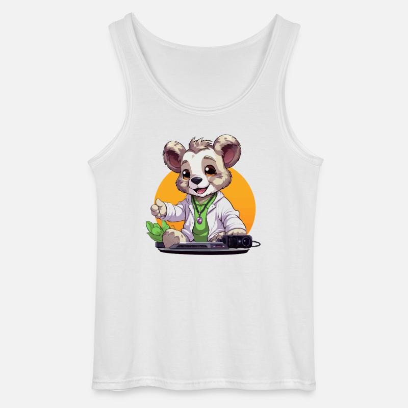 Tech-Koala Creator in retro look - Gildan Men’s Tank Top - white