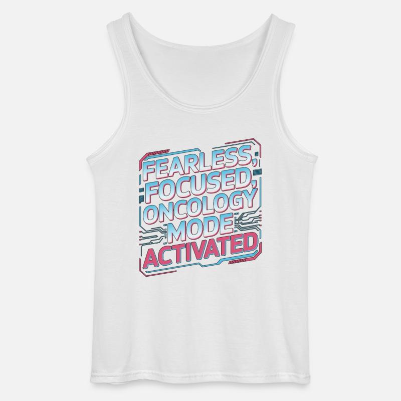 Oncology Nurse Fearless Focused Nurse Practitioner - Gildan Männer Tank Top - Weiß