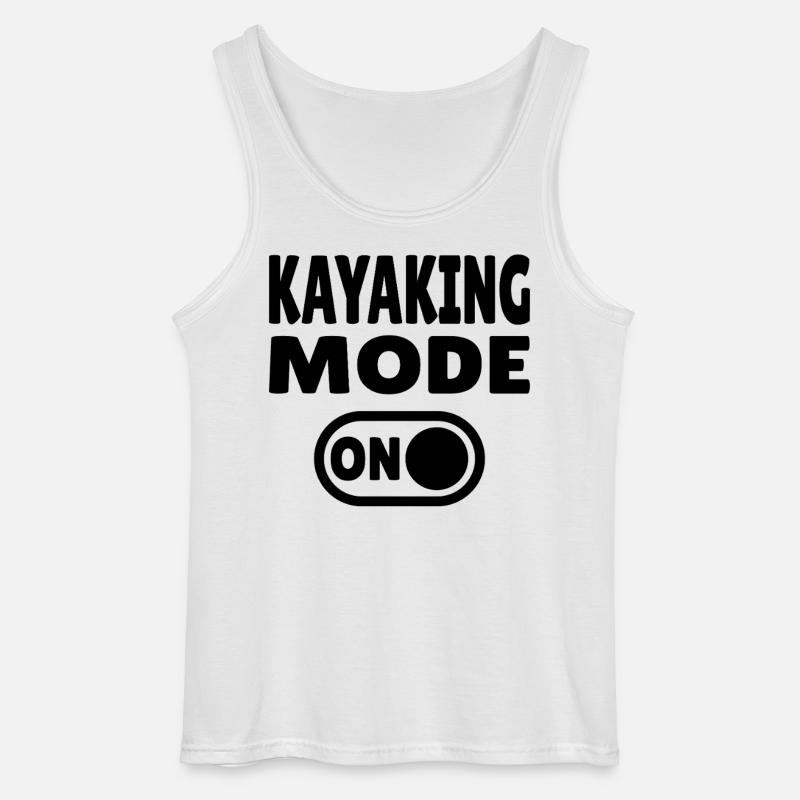 Kajaktilstand TIL – Adrenalin på flod og hav - Gildan tanktop til mænd - hvid