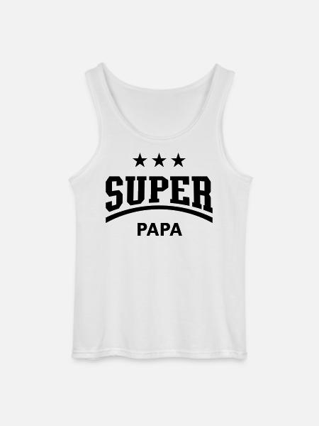 Super Dad (Daddy / Dad / Dad / Father's Day / B) - Gildan Men’s Tank Top - white