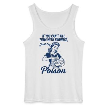 PoisonKill Them With Poison – Schwarzer Humor Back - Gildan Männer Tank Top - Weiß - Vorne - AI Model Male 185 dark (185cm)