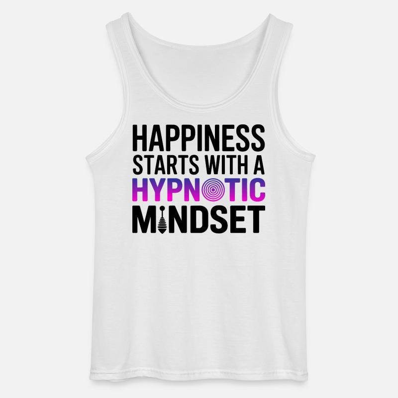 Hypnotiseur-Glücks-Hypnotis-Psycho-Mindset-Profi - Gildan Männer Tank Top - Weiß