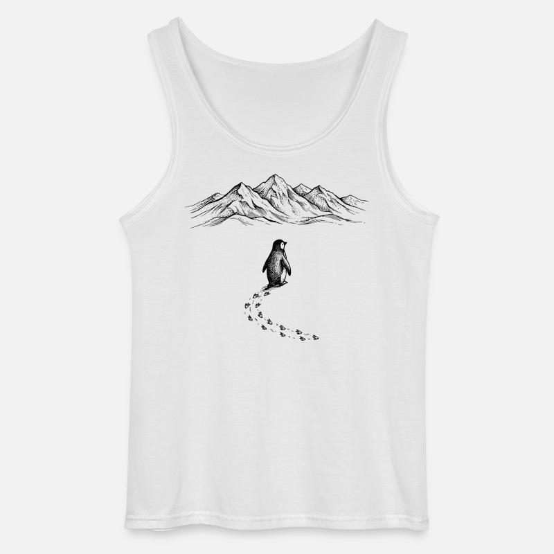 Pinguin Eisberg - Gildan Männer Tank Top - Weiß