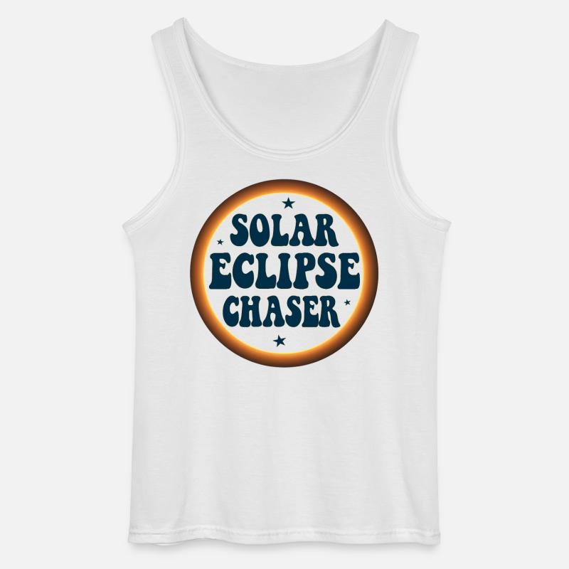 Solar eclipse chaser - Gildan Männer Tank Top - Weiß