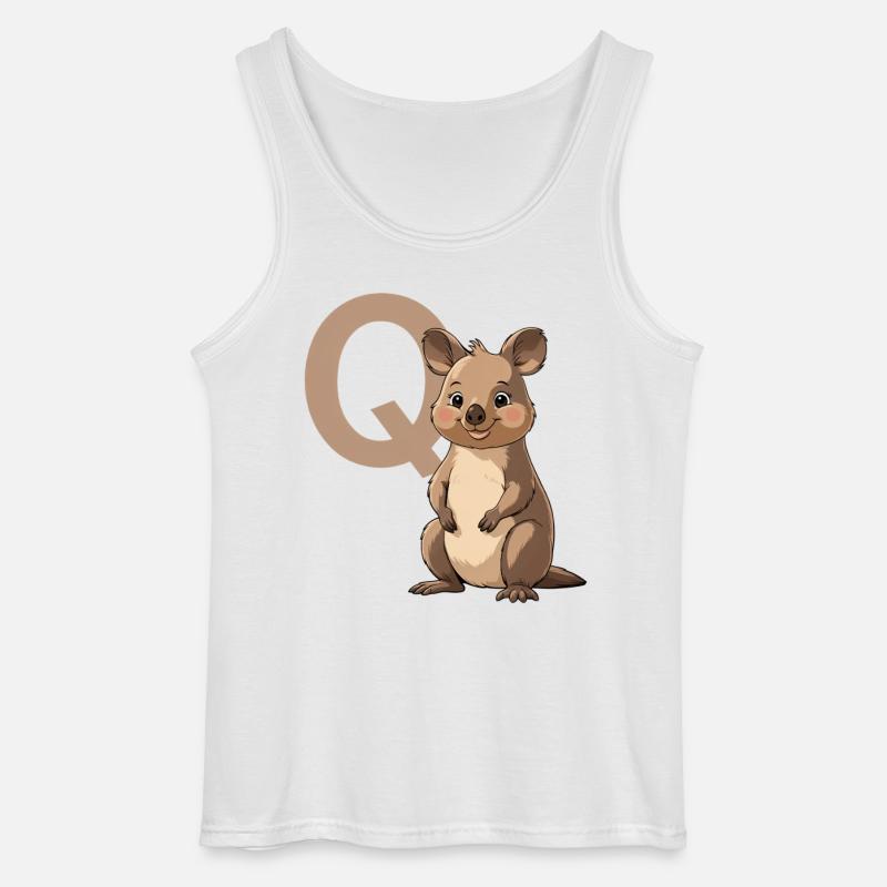 Koala mit Q Mascot-Design - Gildan Männer Tank Top - Weiß